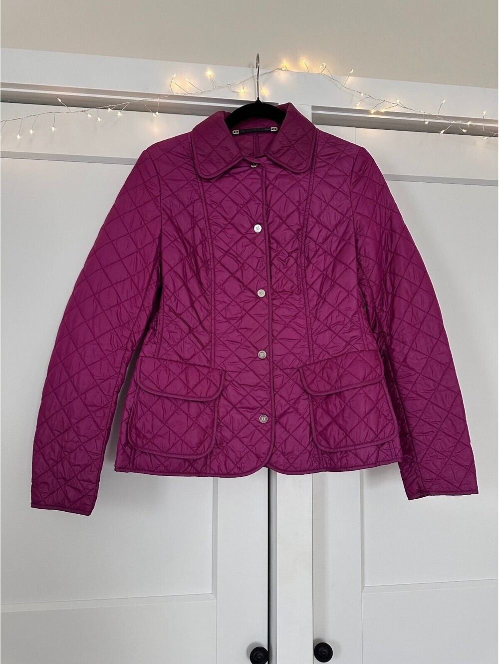 ENGLAND Quilted Purple Jacket Size 42